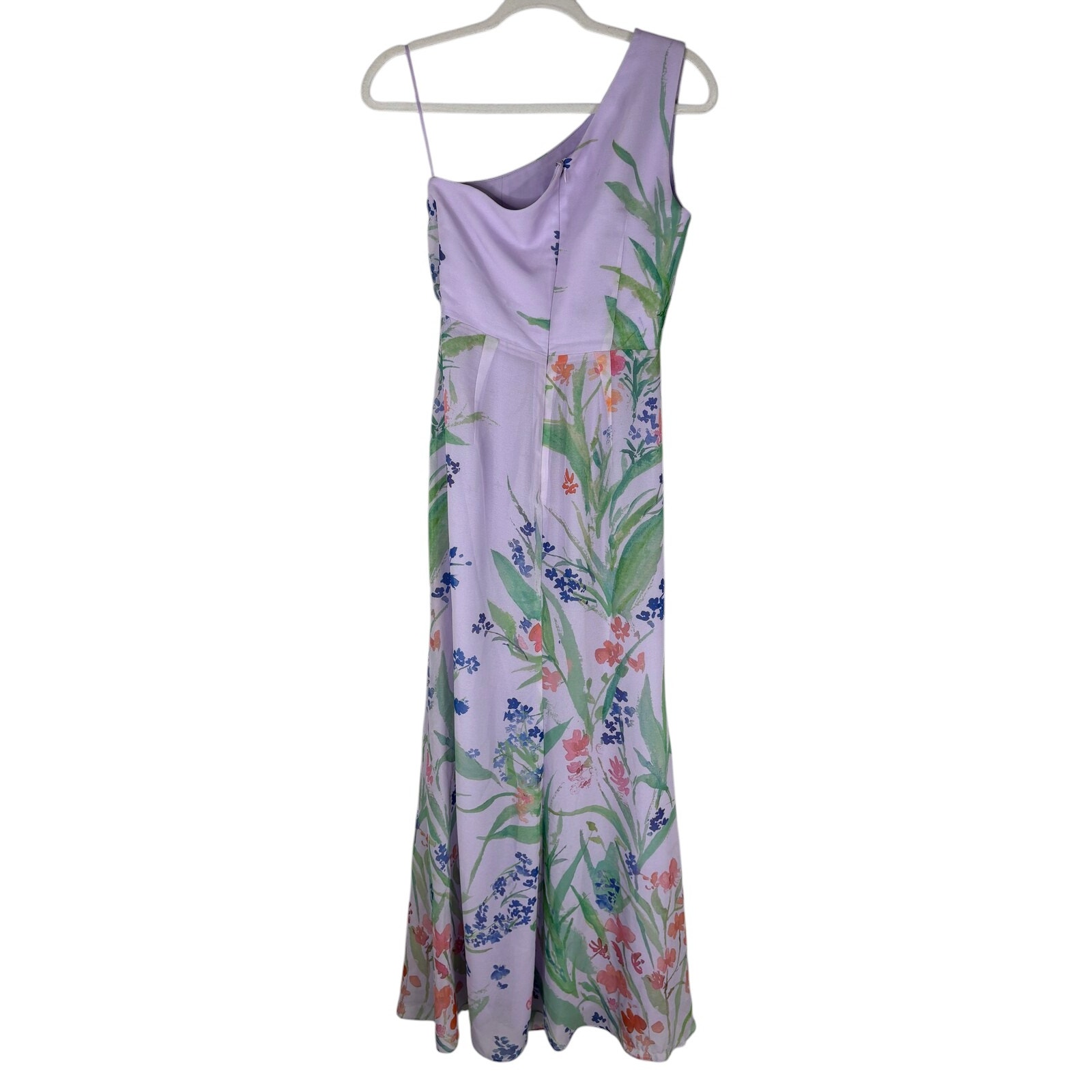 Sau Lee Gwendolyn Gown One Shoulder Floral Party Formal Wedding Guest Prom 4 — image 5 of 8